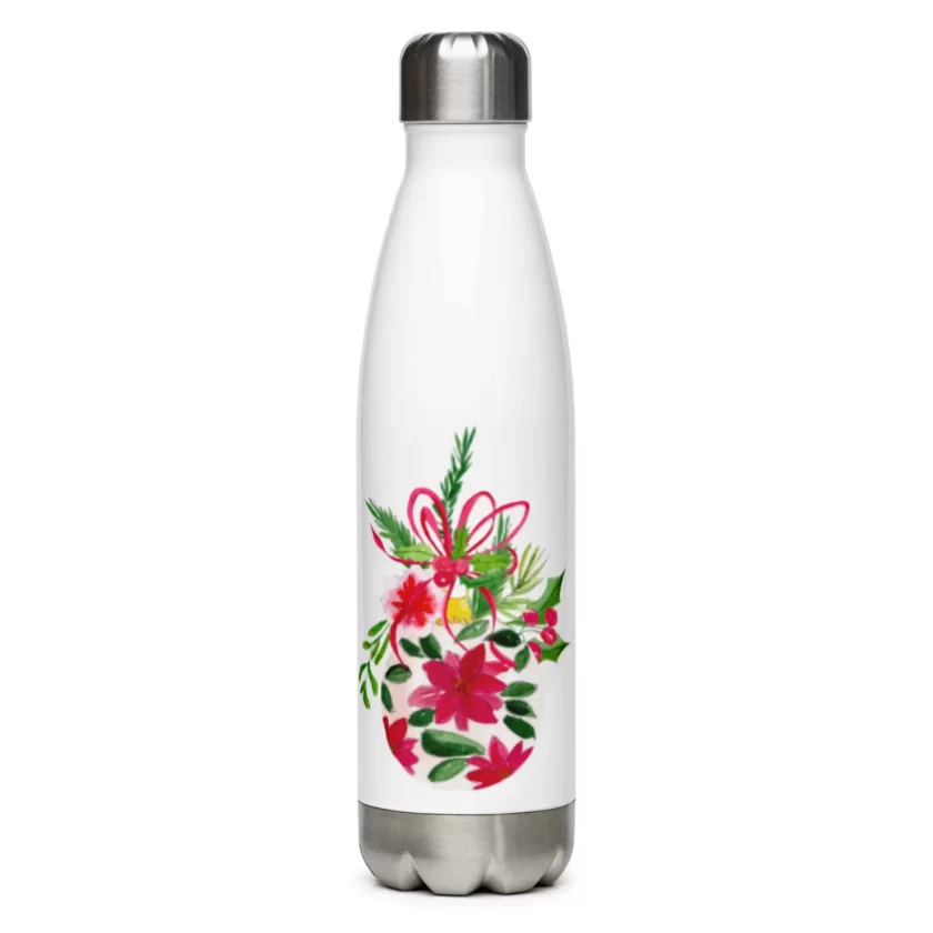 Christmas Joy Stainless Steel Water Bottle - Image 3