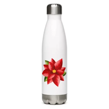 Christmas Holly Stainless Steel Water Bottle
