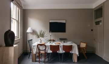 Steal This Look: A Warm Gray Artistic Retreat in Somerset
