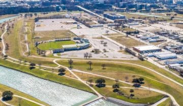 Lake Flato plans to create “waterfront district” on Fort Worth island