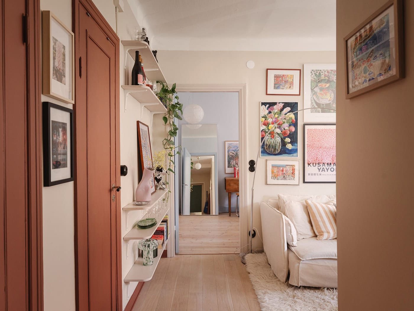 A Small Swedish Home With Dusty Pink Doors And A Sky Blue Bedroom13.jpg