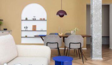 Transforming an apartment in earthy tones with a four-legged companion in mind