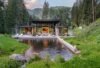 modern zen house exterior with a landscape view
