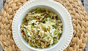 DELICIOUS Ramen Noodle Slaw Salad Recipe | Thrifty Decor Chick