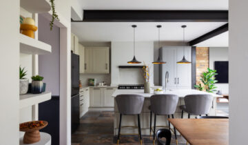 Stylish, Budget-Friendly Update for a Kitchen and Living Area