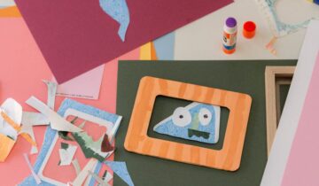 DIY Halloween Art Made from Junk Mail