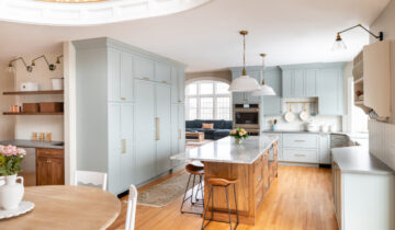 4 Kitchens Updated in White, Wood and Gray