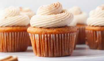 Pumpkin Cupcakes with Cream Cheese Frosting