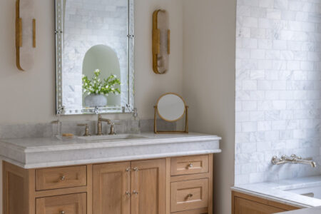 Bathroom of the Week: Black, White, Wood and a High-Tech Shower