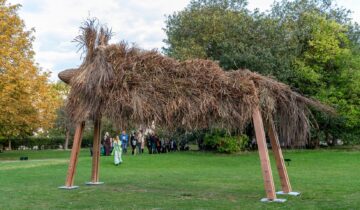 Assemble draws on folkloric rituals for Fibredog shelter in London