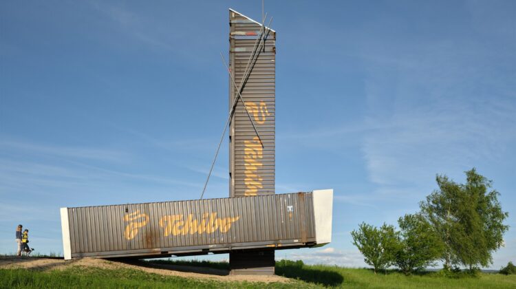 Atelier-r uses shipping containers for Lookout Above Litomyšl viewpoint
